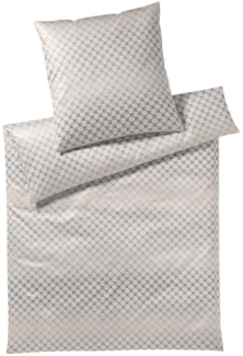 JOOP! 'Cornflower Double' Kissenbezug, Mako-Satin, Stone, 40x80 cm