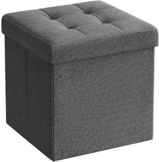 Valora PUFA - LSF028G01 Sitzhocker-Organizer, dunkelgraue MDF-Aufbewahrung