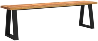 vidaXL Bank Baumkante 160 cm Massivholz Akazie 353295