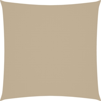 vidaXL Sonnensegel Oxford-Gewebe Quadratisch 4x4 m Beige 135139