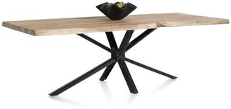 Living Esstisch braun Akazienholz 240cm x 100cm x 77cm