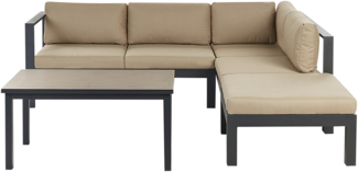 Lounge Set MESSINA Metall Sandbeige