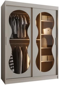 ABIKS MÖBEL Schwebetürenschrank BAHRAJN 3 Schlafzimmerschrank - mit Schiebetüren Kleiderstange Regalen