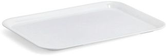Basera® Tablett, kratzfest, Melamin, (1-tlg), weiß, 24x18 cm