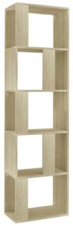 vidaXL Bücherregal/Raumteiler Sonoma-Eiche 45x24x159 cm Holzwerkstoff 800111