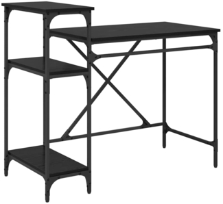 vidaXL Schreibtisch Schwarz Eichen-Optik 105 x 50 x 90 cm 881287