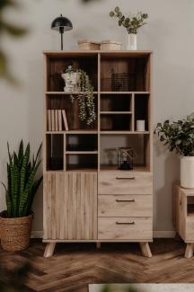 Finori 'Wellington' Highboard, 84,5 x 160 cm, Schwedeneiche