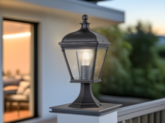 Sockelleuchte BAYVIEW Gartenlaterne im Landhausstil, Höhe 39,5cm