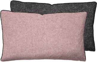 biberna Melange-Flanell Kopfkissenbezug 0840500 MELANGE UNI, brombeer, 1x 40x60 cm