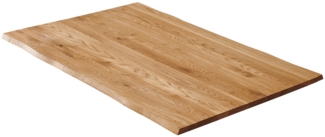 Tischplatte Baumkante Wildeiche 120 x 80 cm SESSA 68275536