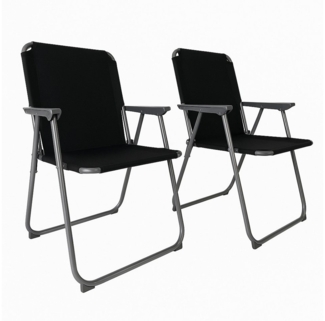 BruKa Campingstuhl 2er Set SUNNY SEAT faltbarer Klappstuhl, Faltstuhl Outdoor Stuhl