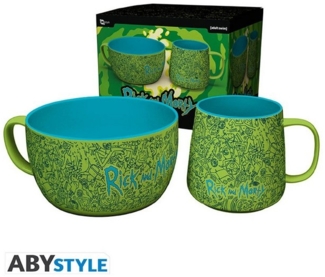 ABYstyle Tasse RICK AND MORTY - Breakfast Set Tasse + Bowl - Pattern