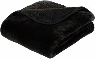Gözze 'Premium Cashmere' Kuscheldecke, Polyester schwarz, 180x220 cm