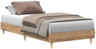 vidaXL Bettgestell ohne Matratze Artisan-Eiche 90x200cm Holzwerkstoff 861056
