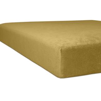 Kneer 8001074 Flausch-Biber Spannbetttuch Qualität 80, 90x190 cm / 100x200 cm, Sand