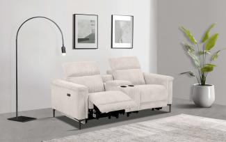 Places of Style 2-Sitzer Lund in Cord, 2er-Kinosofa, TV-Sessel, Multimedia-Sofa, m. elektrischer o. manueller Relaxfunktion, Getränkehalter u. Staufach