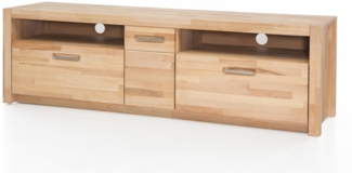 TV-Board FENJA in Kernbuche massiv und geölt 185 cm