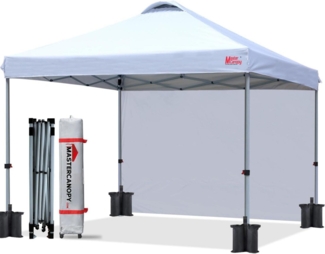 Pop up Pavillon 2,5x2,5m Festzelt Partyzelt mit Seitenwand