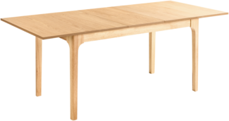 Ausziehbarer Esstisch DELMAS Helle Esche 160 200 cm 90 cm
