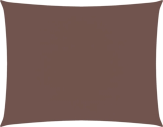 vidaXL Sonnensegel Oxford-Gewebe Rechteckig 3,5x4,5 m Braun 135819
