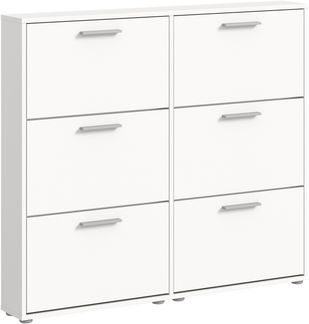 Schuhkipper >See< in Weiß, Melaminbeschichtet - 116x103x17cm (BxHxT)