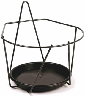 JARDIFER Wand-Blumentopfhalter Ø 22 cm, schwarz