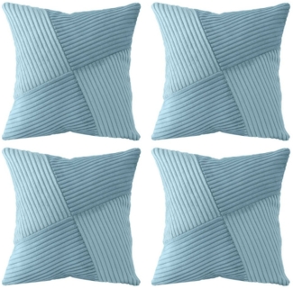 Amilian Kissenhüllen - 4er Set Kissenbezug, Kissenbezüge - Zierkissenbezüge, (4 Stück), 40x40 cm, Kissenhülle für Sofakissen, Dekokissen, Zierkissen, Kissen