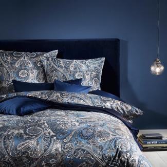 Traumschlaf Mako-Satin Bettwäsche Modern Classic Heerlen indigo|155x200 cm + 80x80 cmTraumschlaf Mako-Satin Bettwäsche Modern Classic Heerlen indigo