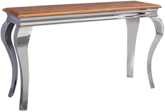 Konsolentisch Sheesham Massivholz / Metall 130 x 76,5 x 42 cm