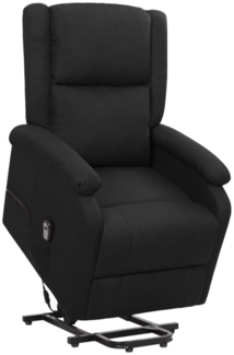 vidaXL Sessel mit Aufstehhilfe Schwarz Stoff [329701]