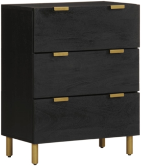 vidaXL Sideboards 2 Stk. Schwarz 60x33x75 cm Holzwerkstoff 3309992