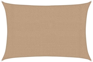 vidaXL Sonnensegel 160 g/m² Taupe 3x4 m HDPE 311402