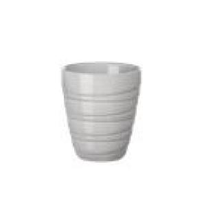 ASA Selection thermo Thermobecher Twisted, Kaffeebecher, Kaffee Becher, Tasse, Porzellan, Grau, 200 ml, 33713024