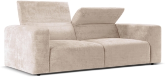 Micadoni Sofa Cruz 3-Sitzer Chenille Beige