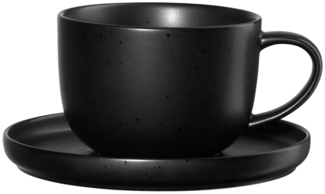 ASA Selection Teetasse Mit Unterteller, Kuro Coppa, L. 140mm, B. 140mm, H. 65mm
