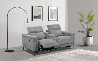 Places of Style 2-Sitzer Lund in Cord, 2er-Kinosofa, TV-Sessel, Multimedia-Sofa, m. elektrischer o. manueller Relaxfunktion, Getränkehalter u. Staufach