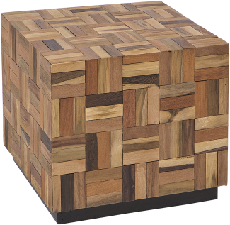 Couchtisch Teakholz braun quadratisch 45x45 cm GAMETI