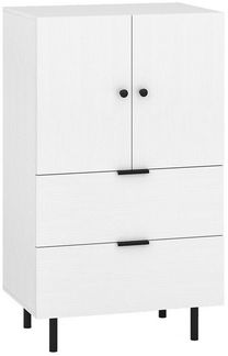 COSTWAY Sideboard, Buffetschrank Holz mit Schubladen & Türen, 60x41,5x102cm
