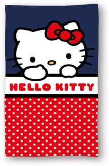 Hello Kitty Badehandtuch Strandtuch 70x140 cm aus Baumwolle – saugfähig & weich