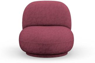 Micadoni Drehbarer Sessel Chuck Chenille Purpur Rot