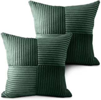 Amilian Kissenbezüge - 2er Set Kissenhüllen - Zierkissenbezüge - Kissenbezug, (2 Stück), 40x40 cm, Kissenhülle für Kissen, Dekokissen, Zierkissen, Sofakissen