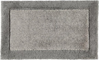 Cawö Badematte Badteppich Two-Tone Platin (70x120 cm)