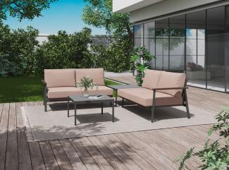 Royal Garden Prado Loungeset Aluminium/Textilene RO_879032