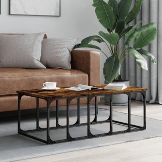 vidaXL Couchtisch Räuchereiche 100x50x35,5 cm Holzwerkstoff 833380
