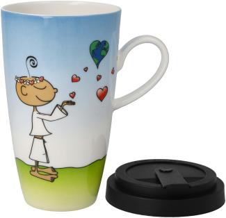 Goebel Mug To Go Der Kleine Yogi - Life is Beautiful, Trinkbecher, Kaffeebecher, Fine Bone China, Bunt, 54102291