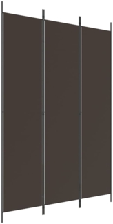 vidaXL 3-tlg. Paravent Braun 150x220 cm Stoff 350195