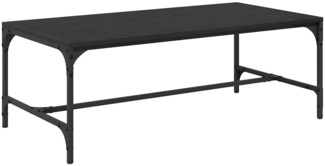 vidaXL Couchtisch Schwarz Eichen-Optik 100 x 50 x 35 cm Holzwerkstoff 881122