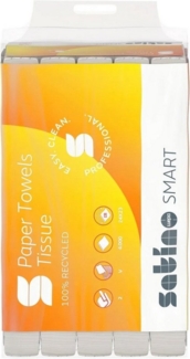 SATINO Papierhandtuch 2-lagig - 4.000 Papierhandtücher - ZZ-Falz - 24x23 cm (8000-St)