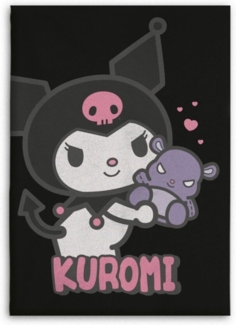 Kuromi Flanell Decke 110x150 cm Weiche Kuscheldecke für Erwachsene & Kinder