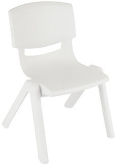 Kinderstuhl, aus recycelbarem Polypropylen, in weiß, von Bieco